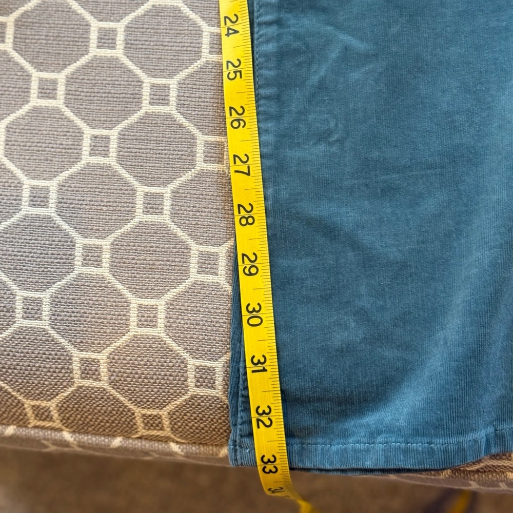 Women’s Kut from the Kloth High Rise Ana Fab AB Flare Corduroy Sz 12 Lagoon - Picture 11 of 12